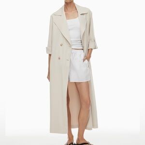 Aritzia Babaton - Covenant Trench Coat - Light Birch (Beige) - Size XS - EUC